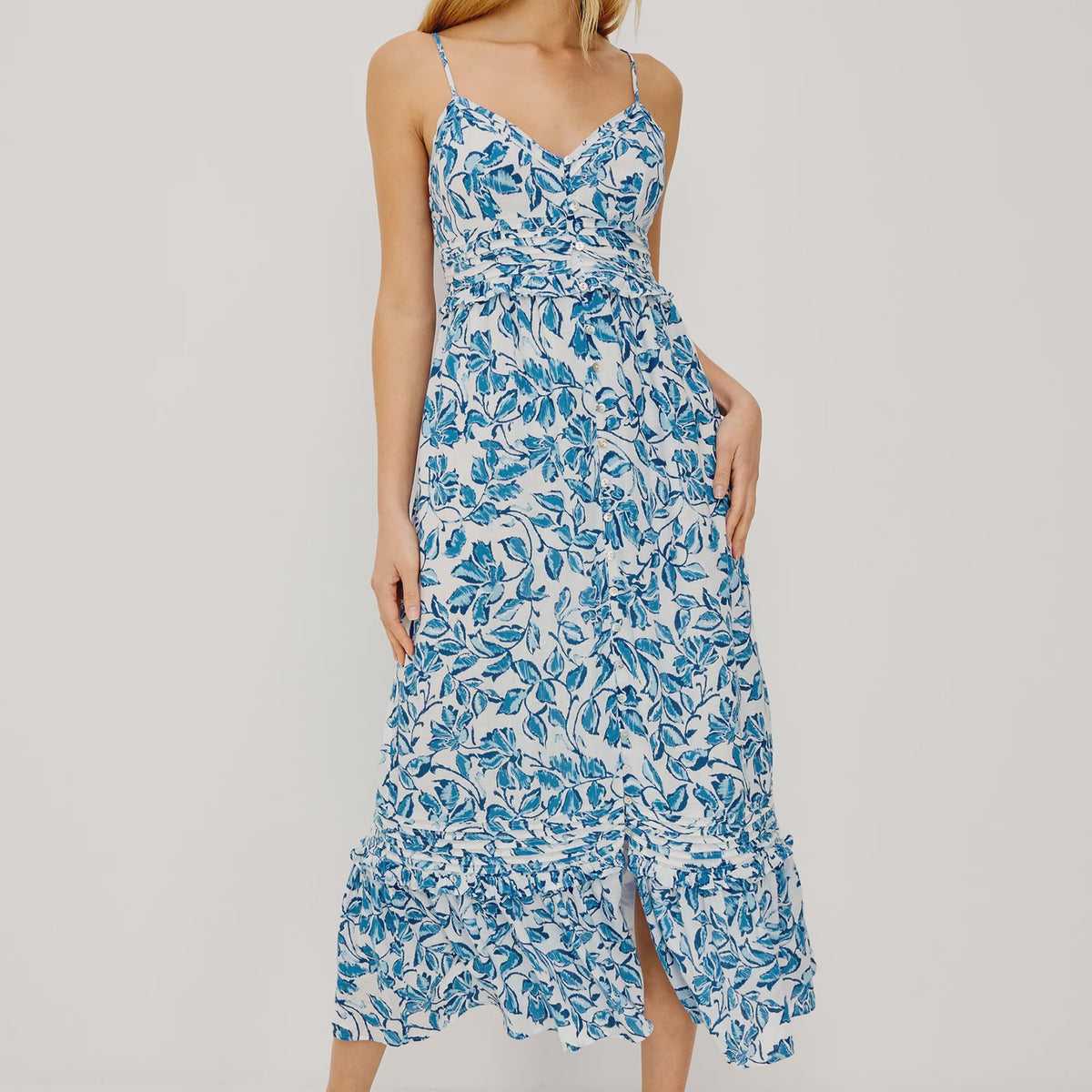 wisteria v neck maxi dress Rails – Vagabond Apparel Boutique Open‑back cutout Silk Blend Oversized Shirt flattering shape Color:RED ROSE