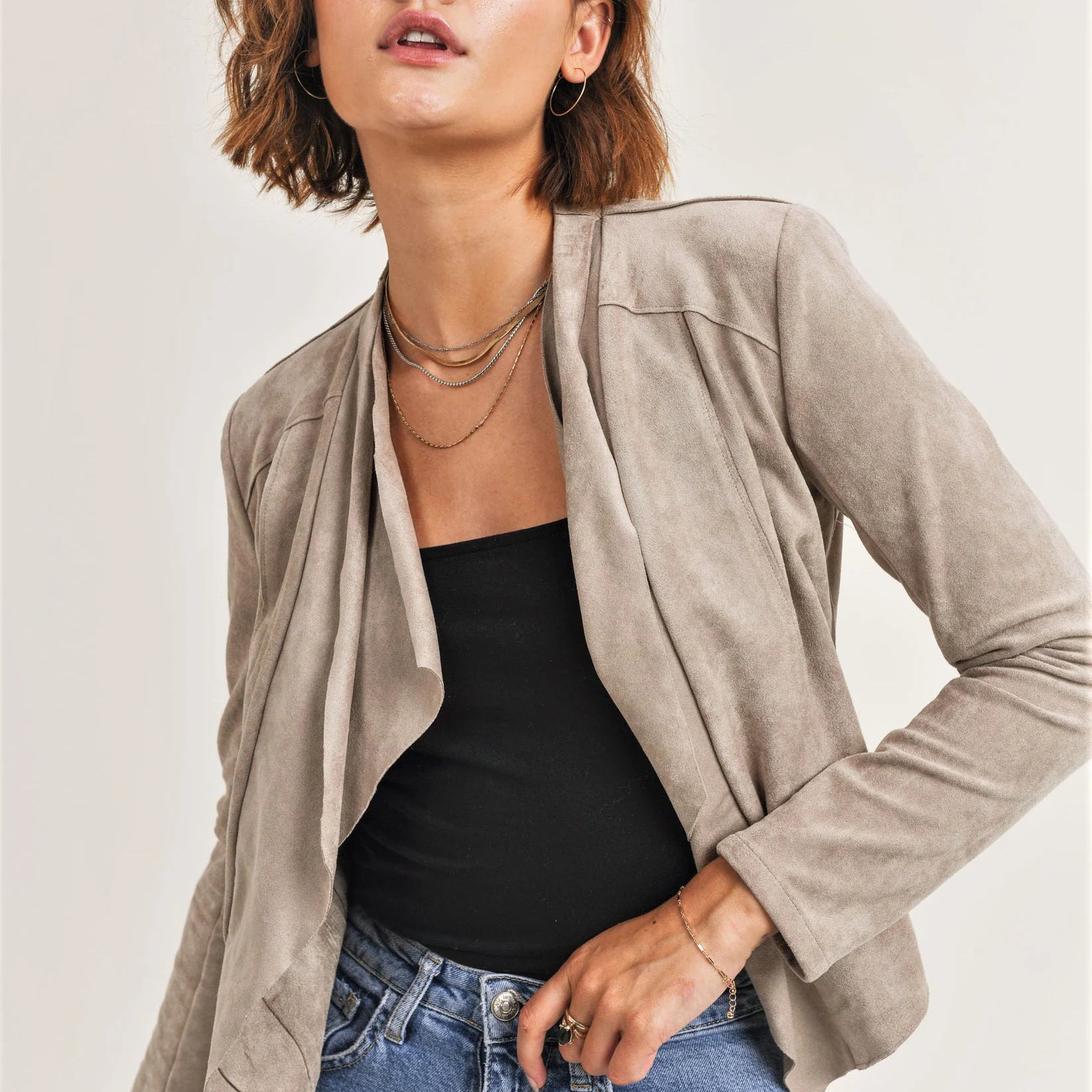 Reset | Madison Jacket | Taupe | Vagabond | Apparel | Boutique