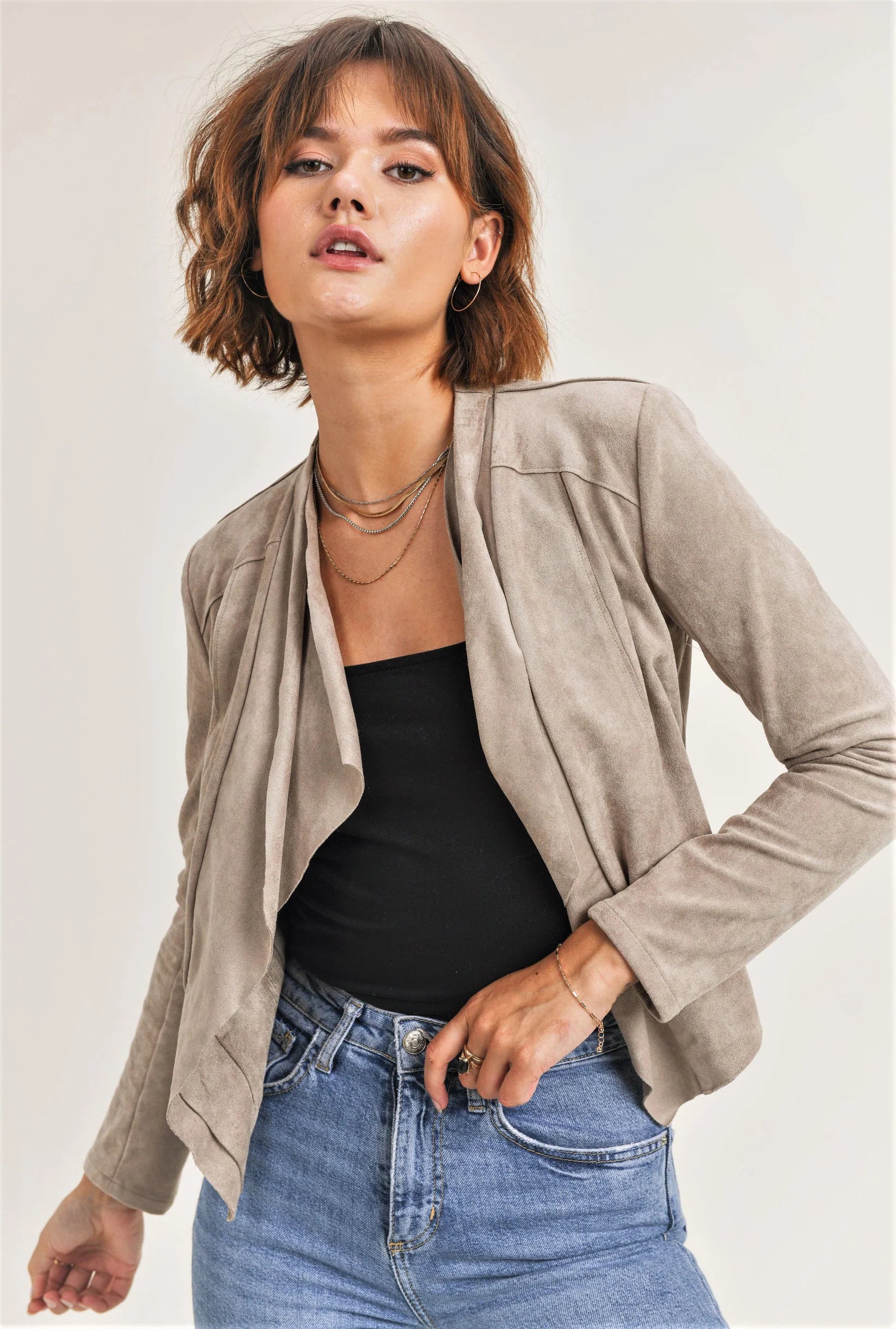 Reset | Madison Jacket | Taupe | Vagabond | Apparel | Boutique
