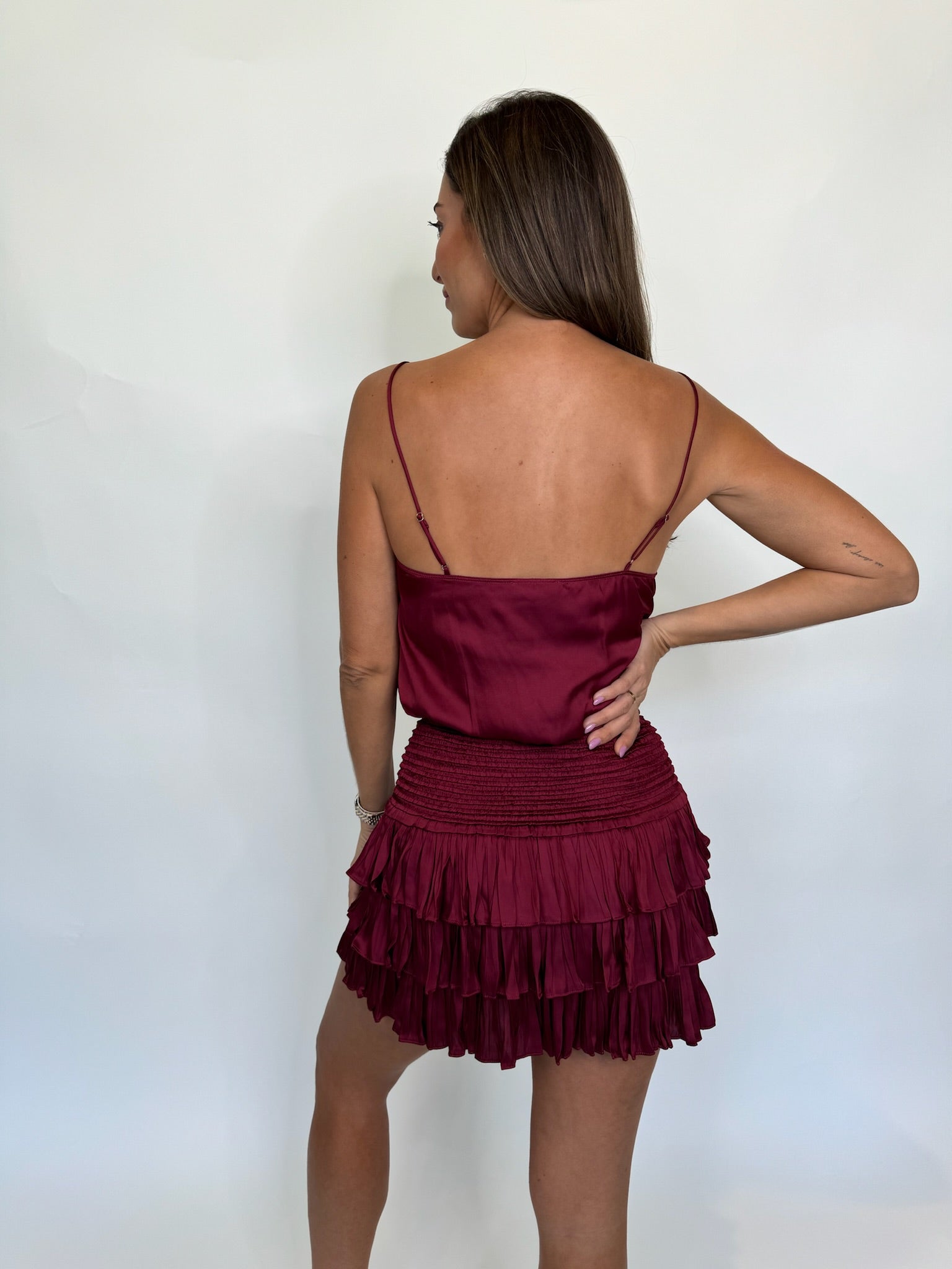 Reset Amore Top Maroon | Vagabond Apparel Boutique