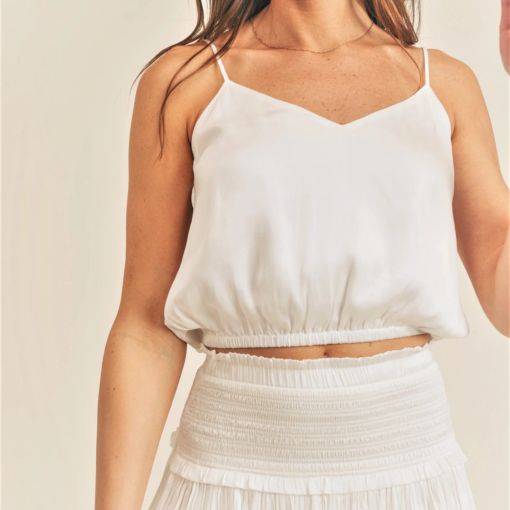 Reset | Silky Amore Top | White| Vagabond | Apparel | Boutique