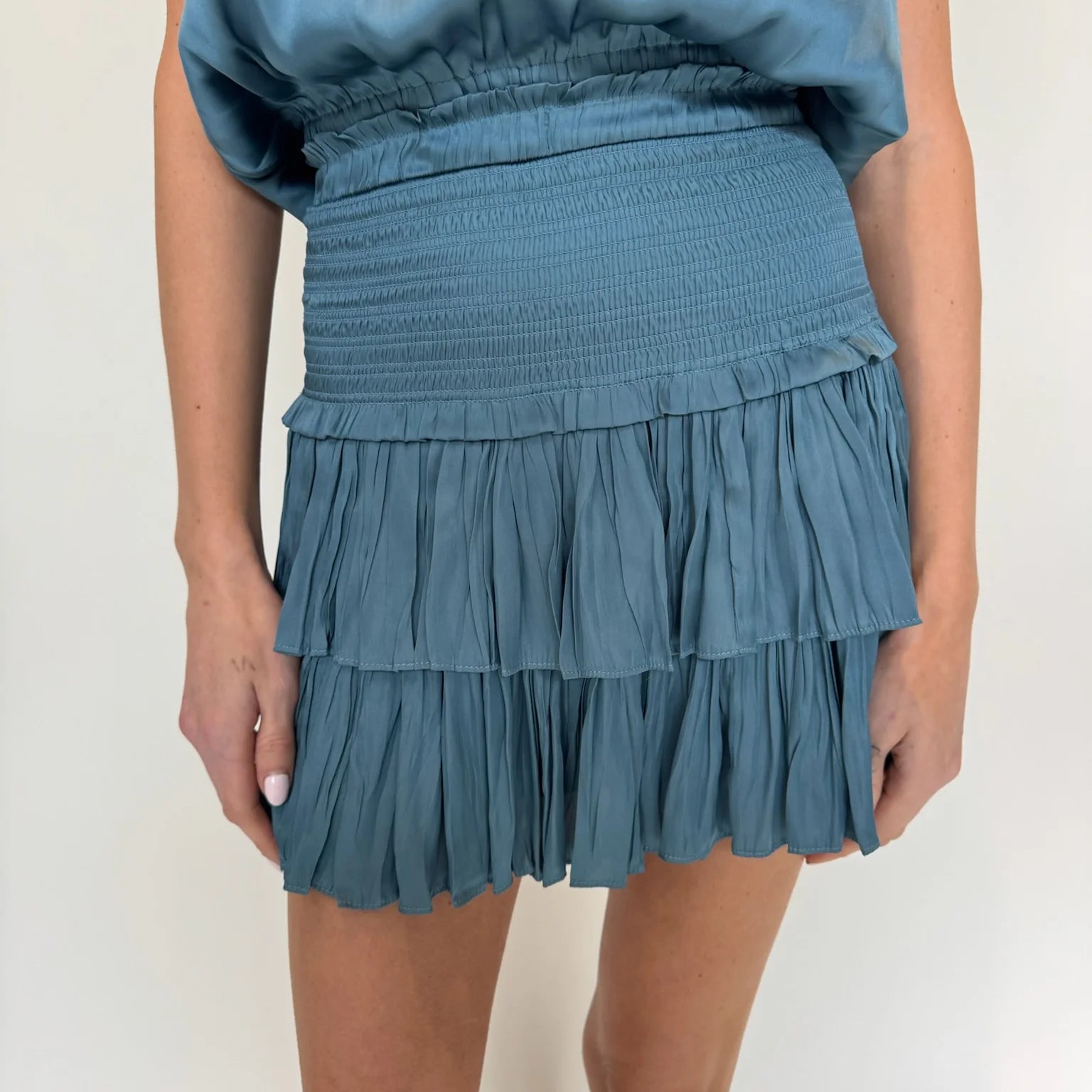 Reset | Silky Amore Skirt | Dark Teal | Vagabond | Apparel | Boutique