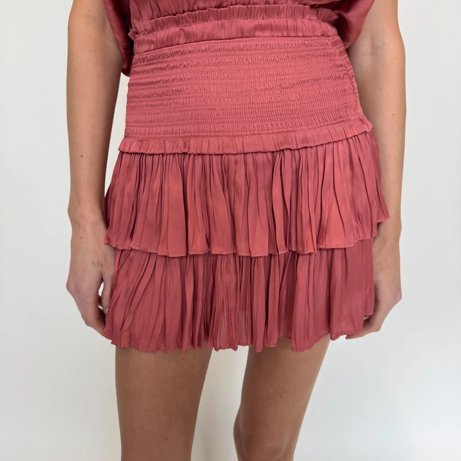 Reset | Silky Amore Skirt | Raspberry | Vagabond | Apparel | Boutique