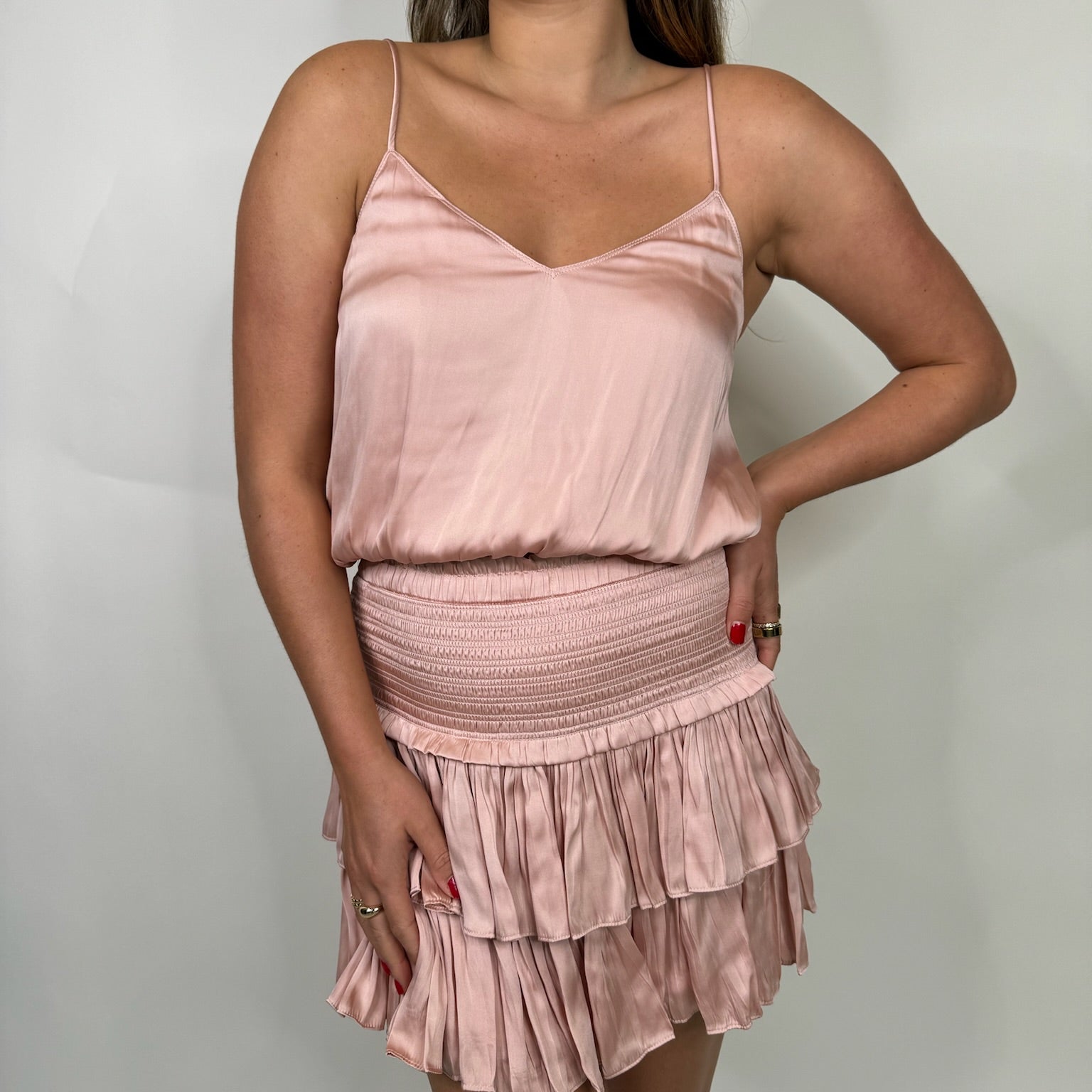 Reset | Silky Amore Skirt | Rose | Vagabond | Apparel | Boutique