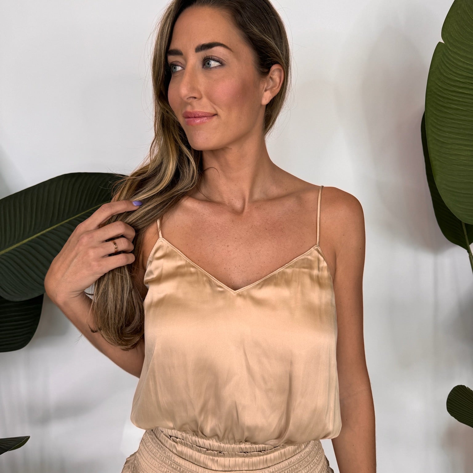 Reset | Silky Amore Top | Gold | Vagabond | Apparel | Boutique