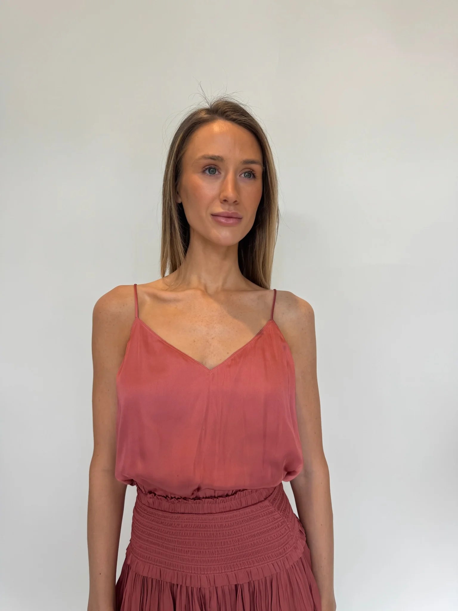 Reset | Silky Amore Top | Raspberry | Front | Vagabond | Apparel | Boutique