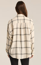 Z Supply River Plaid Button Up Sea Salt | Vagabond Apparel Boutique