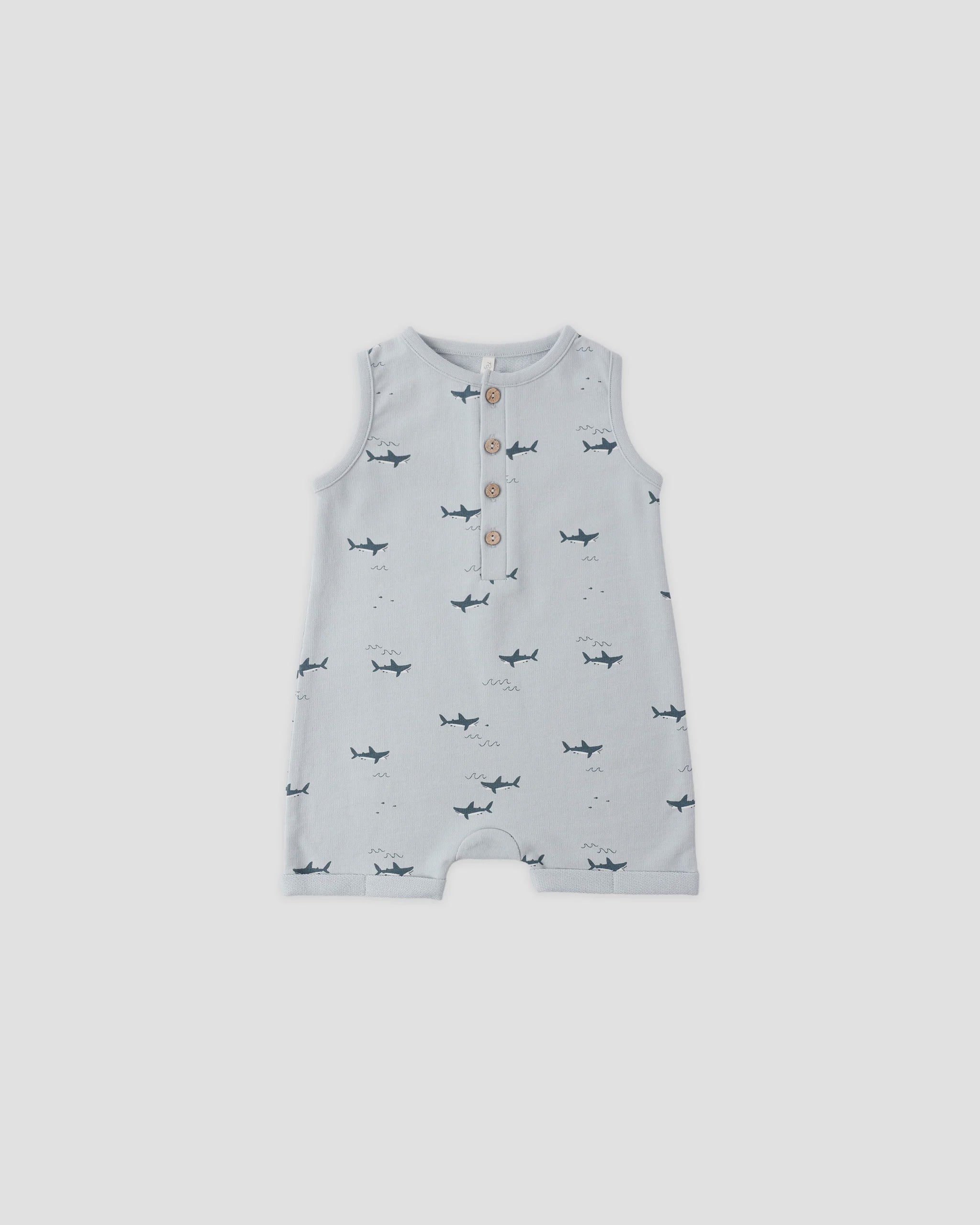 Rylee & Cru | Davis Romper Sharks | Vagabond | Apparel | Boutique