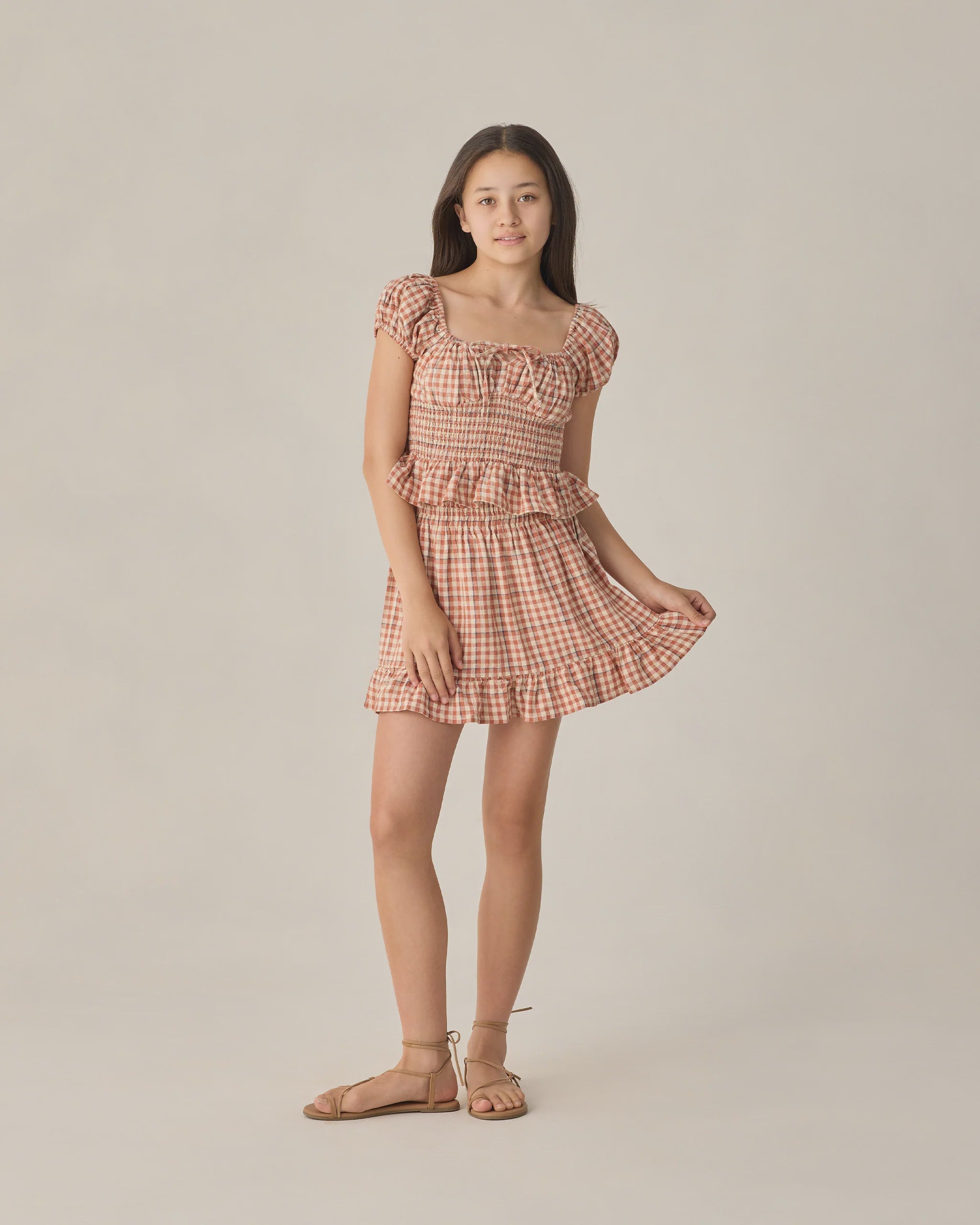 Rylee & Cru | Jess Mini Skirt Poppy Gingham | Vagabond | Apparel | Boutique