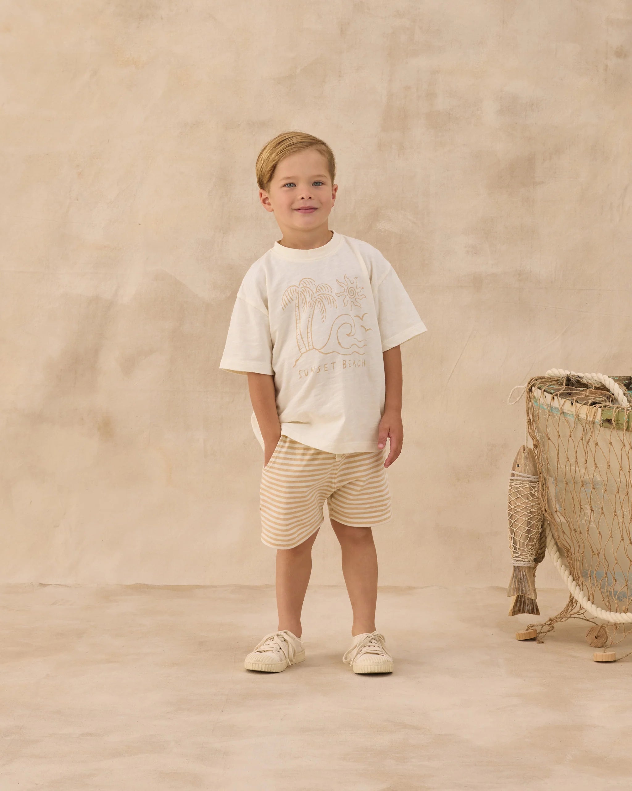 Rylee & Cru | Sunset Relaxed Tee | Model | Front | Vagabond | Apparel | Boutique