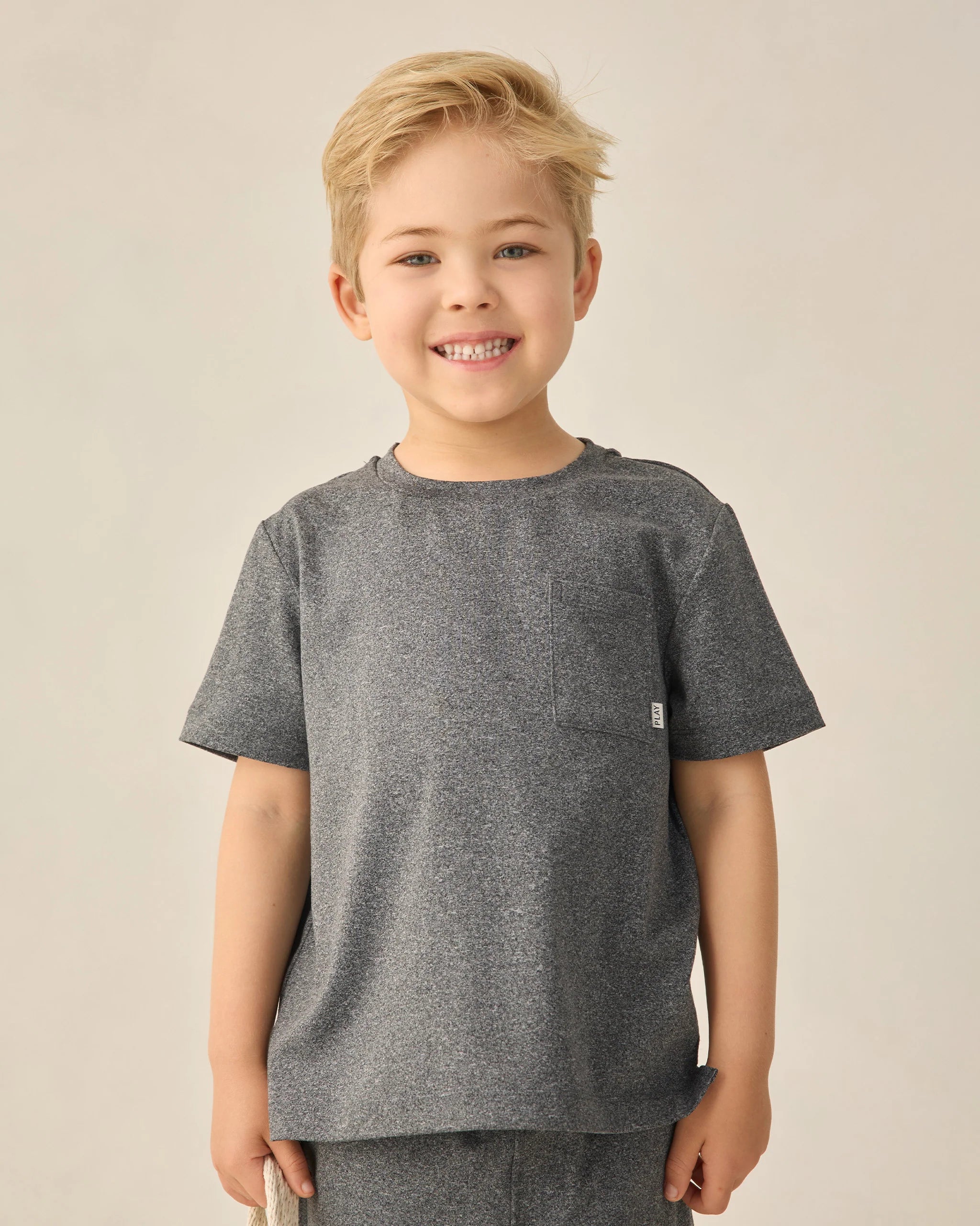 Rylee & Cru | Cove Essential Pocket Tee Heather Grey | Vagabond | Apparel | Boutique