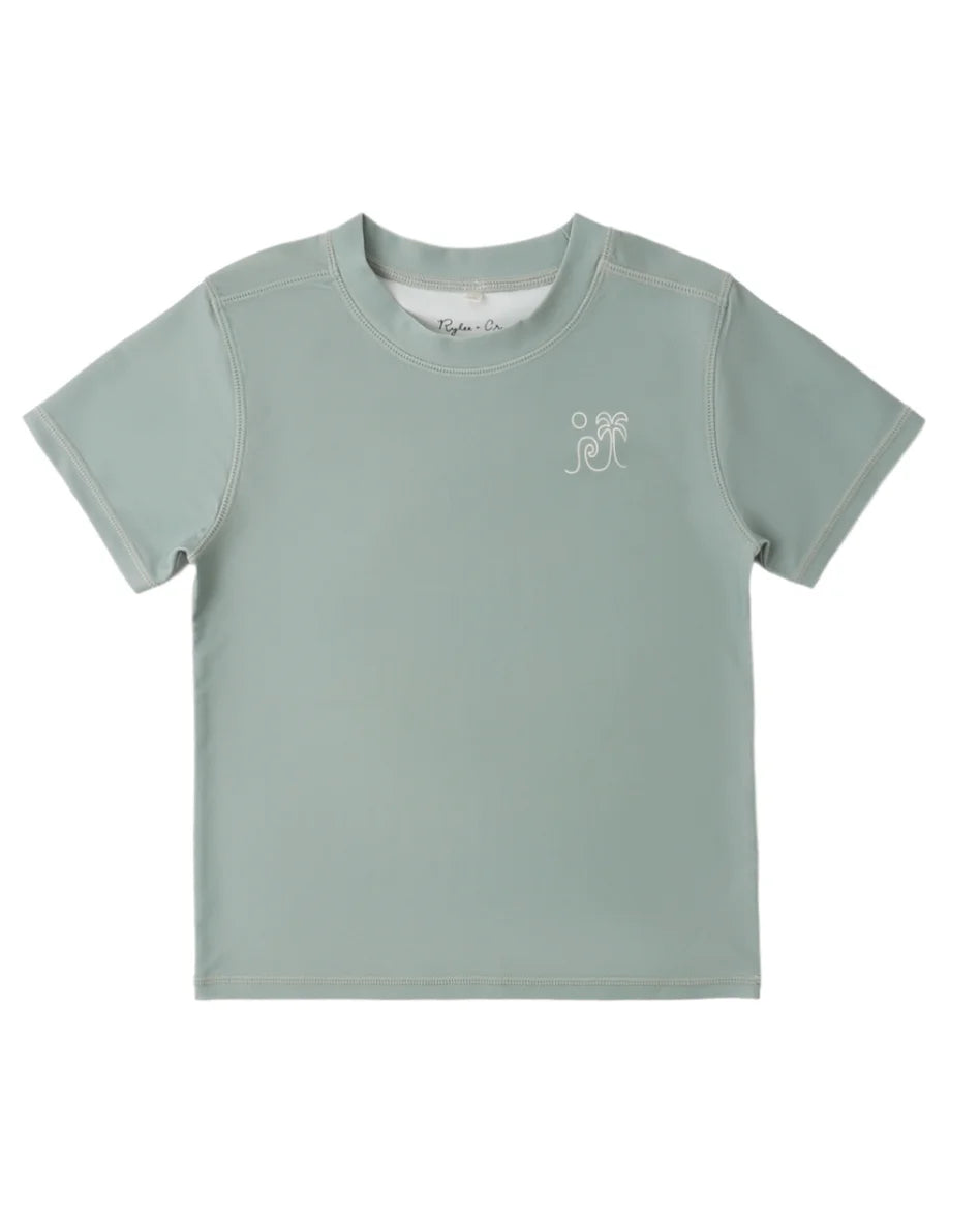 Rylee & Cru | Short Sleeve Rashguard | Sea Green | Vagabond | Apparel | Boutique