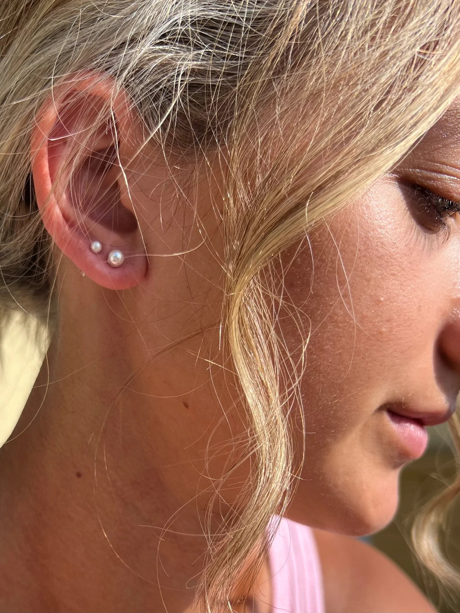 Silver Girl 3MM Pearl Post | Vagabond Apparel Boutique