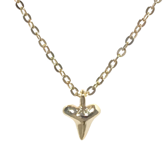 Silver Girl Mini Shark Tooth Necklace | Vagabond Apparel Boutique