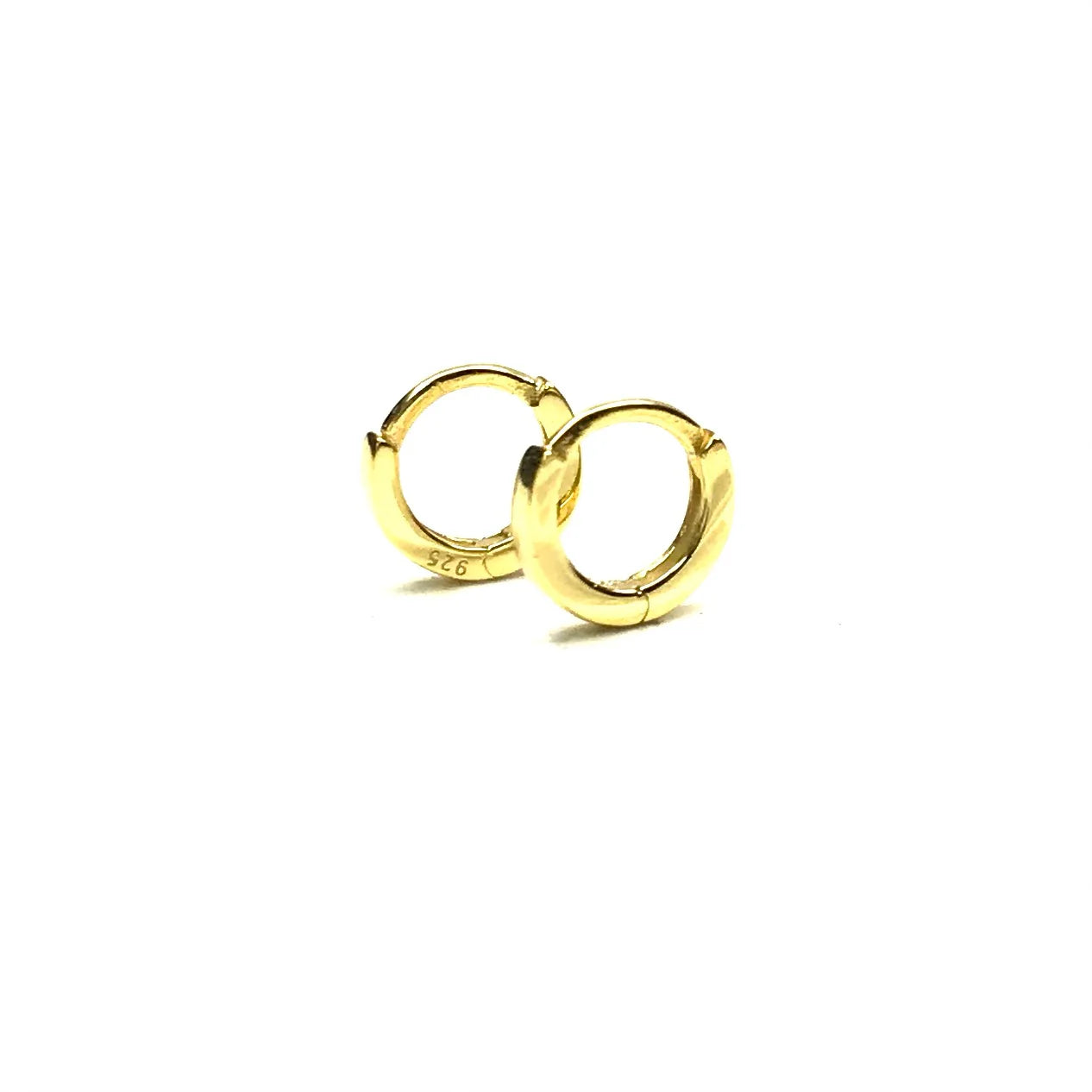 Silver Girl Tiny Plain Huggie | Vagabond Apparel Boutique