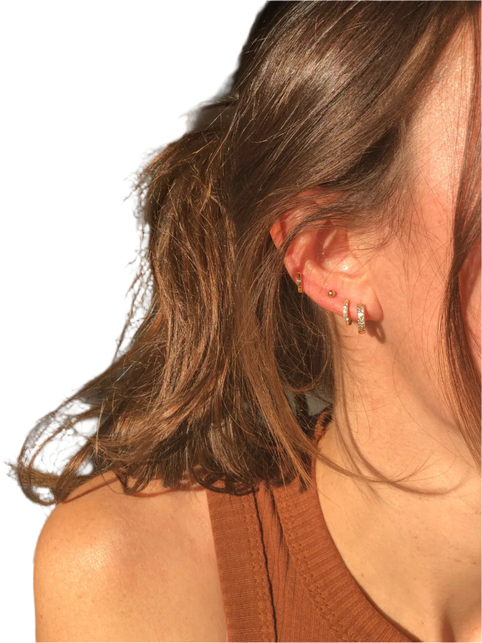 Silver Girl Tiny Plain Huggie | Vagabond Apparel Boutique