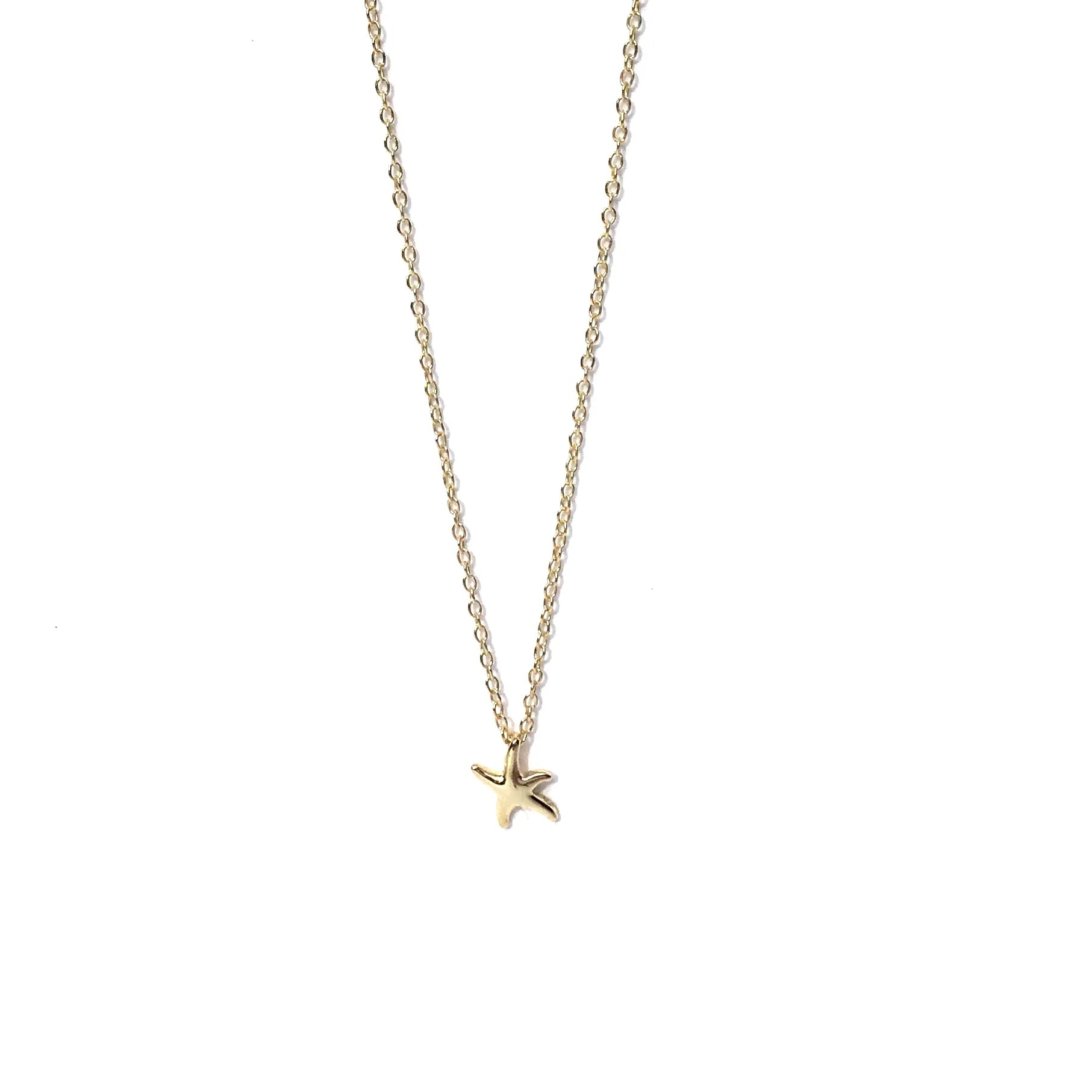 Silver Girl Tiny Starfish Necklace | Vagabond Apparel Boutique