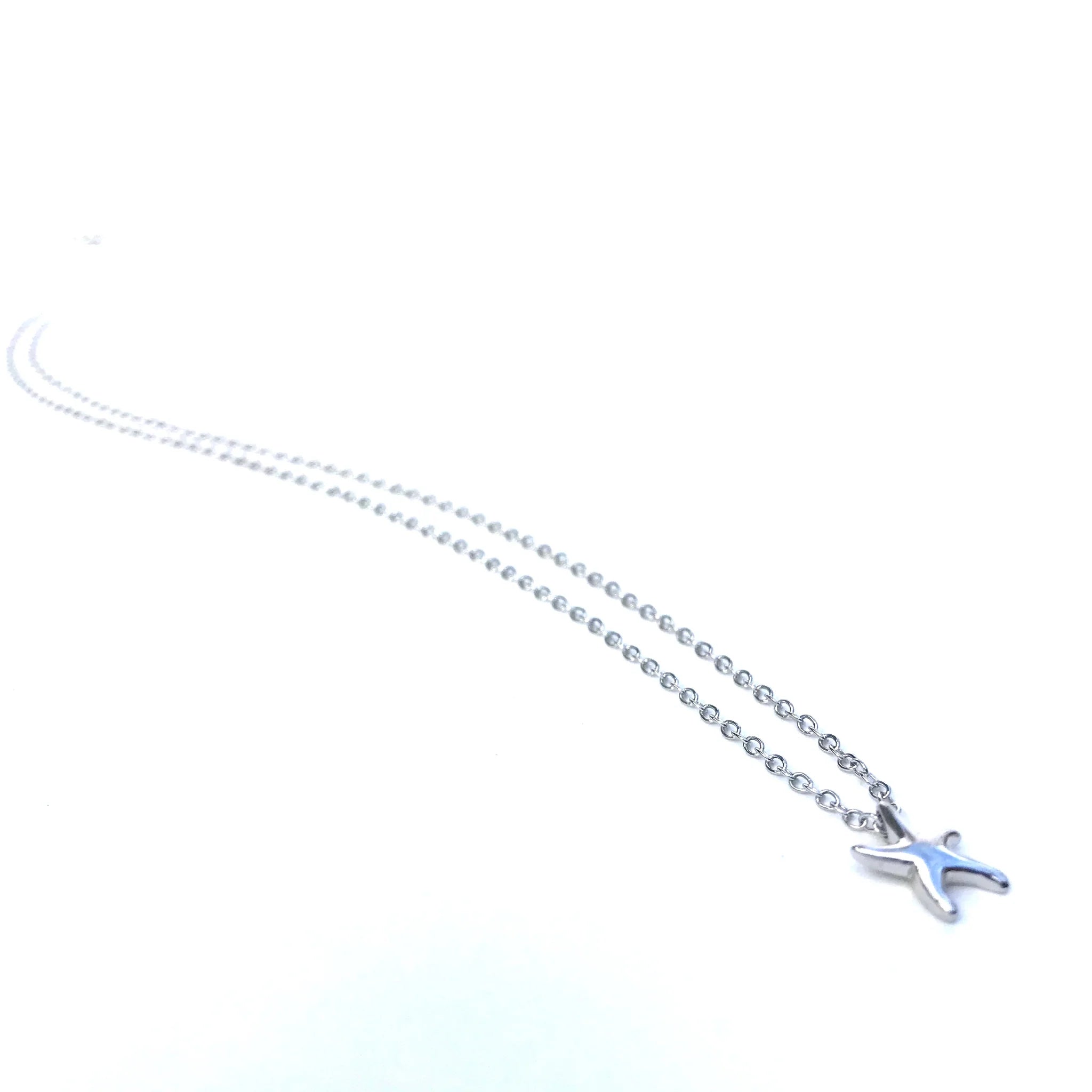 Silver Girl Tiny Starfish Necklace | Vagabond Apparel Boutique