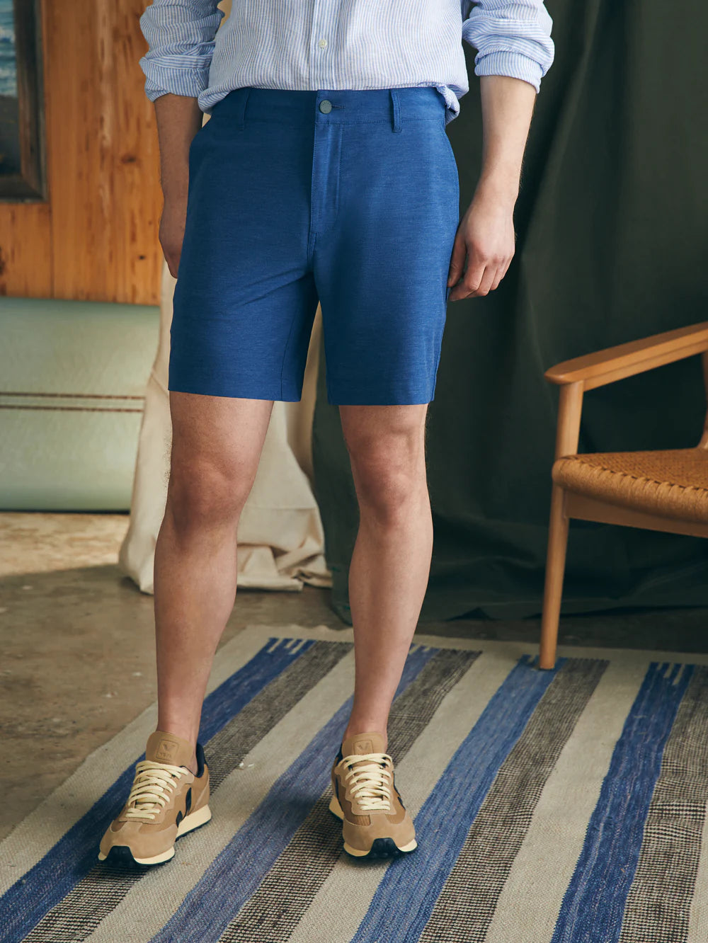 Faherty Men All Day Short Navy | Vagabond Apparel Boutique