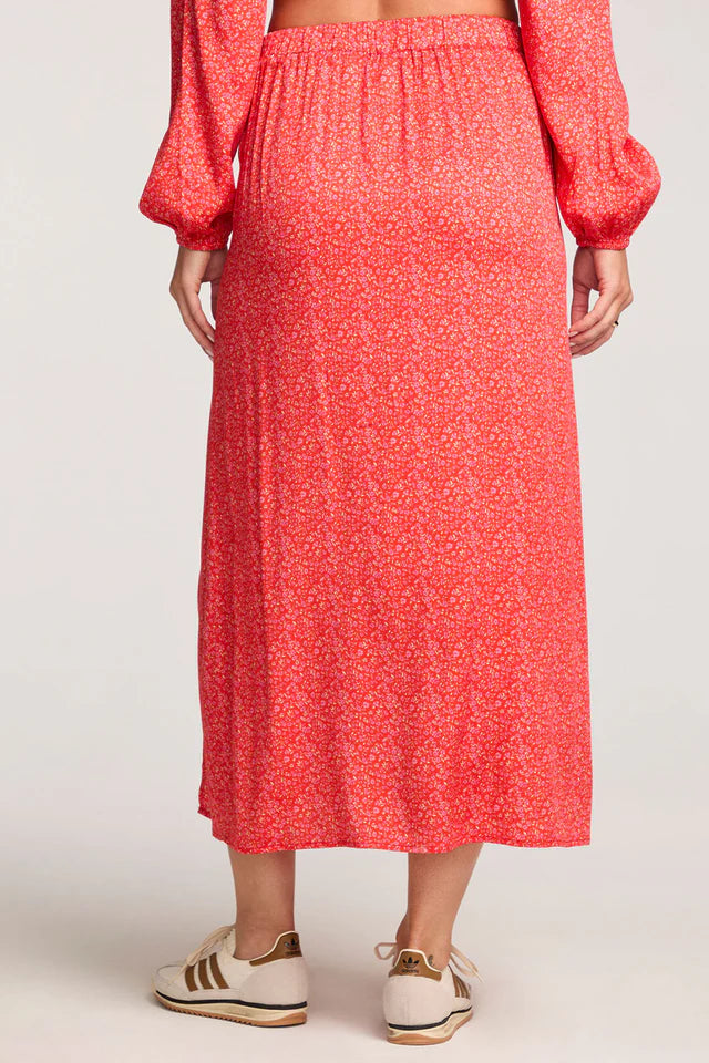 Saltwater Luxe | Narissa Midi Skirt | Back | Vagabond | Apparel | Boutique