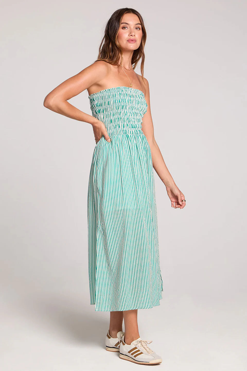 Saltwater luxe | Ashlin Midi Dress | Front | Vagabond | Apparel | Boutique