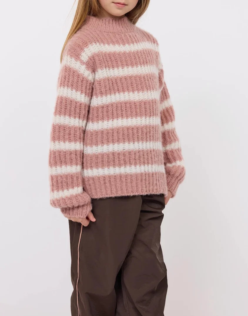 Sadie & Sage | Aki High Neck Striped Sweater | Vagabond | Apparel | Boutique