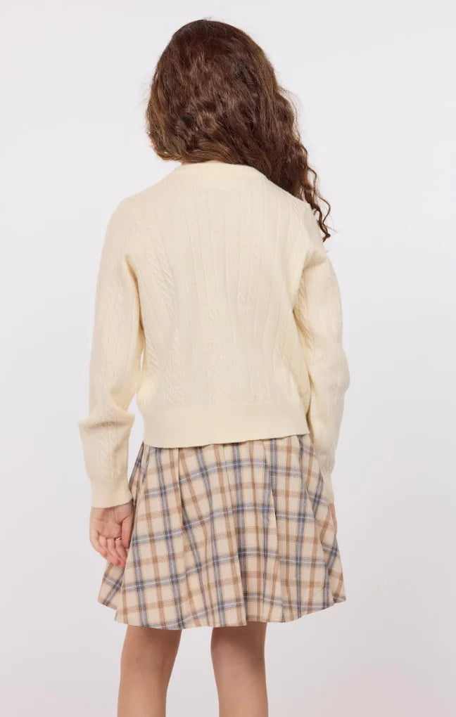 Sadie & Sage | Mochi Heart Button Sweater | Back | Vagabond | Apparel | Boutique