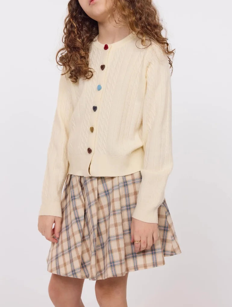 Sadie & Sage | Mochi Heart Button Sweater | Side | Vagabond | Apparel | Boutique