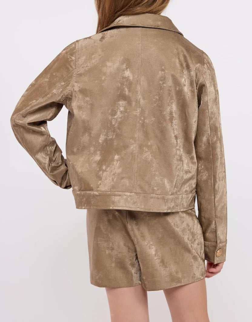 Sadie & Sage | New Chapter Jacket W/ Officer Buttons | Back | Vagabond | Apparel | Boutique