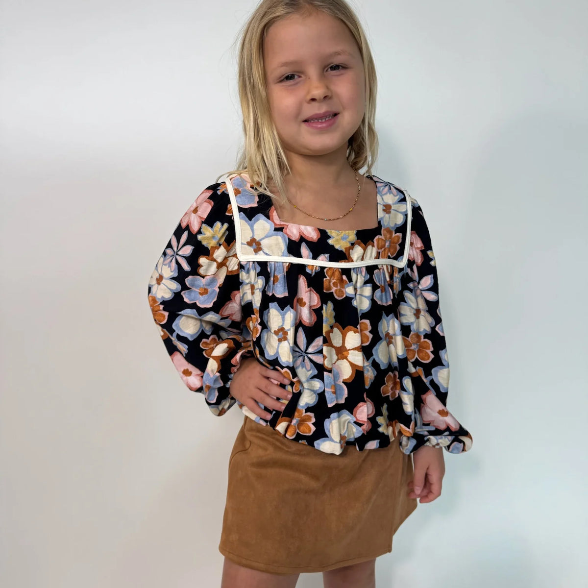Sadie & Sage Posy Bubble Woven Top – Vagabond Apparel Boutique