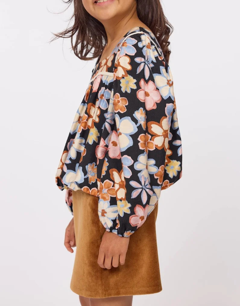 Sadie & Sage | Posy Bubble Woven Top | Side | Vagabond | Apparel | Boutique