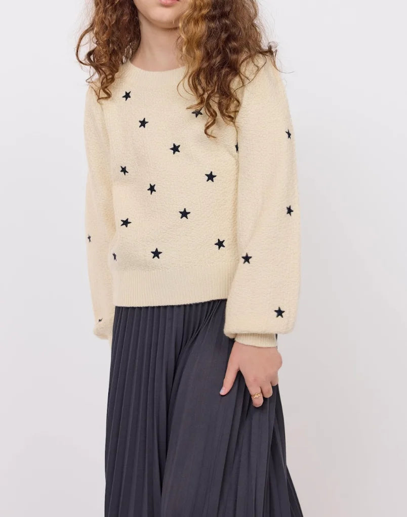 Sadie & Sage | Star Embroidered Sweater | Side | Vagabond | Apparel | Boutique