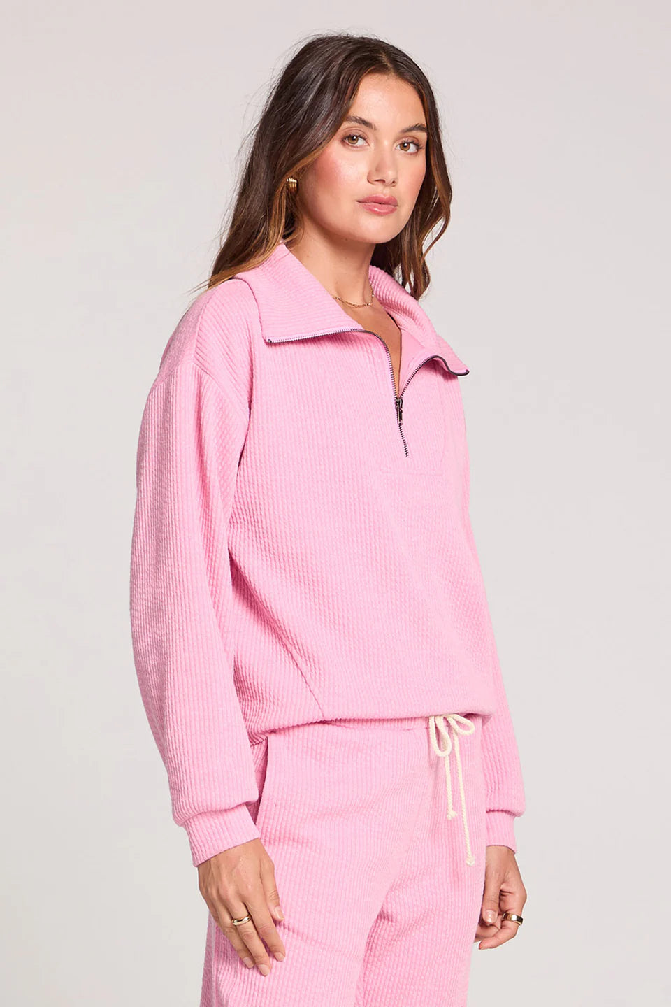 Saltwater Luxe | Half Zip Seam Pullover | Petunia | Vagabond | Apparel | Boutique