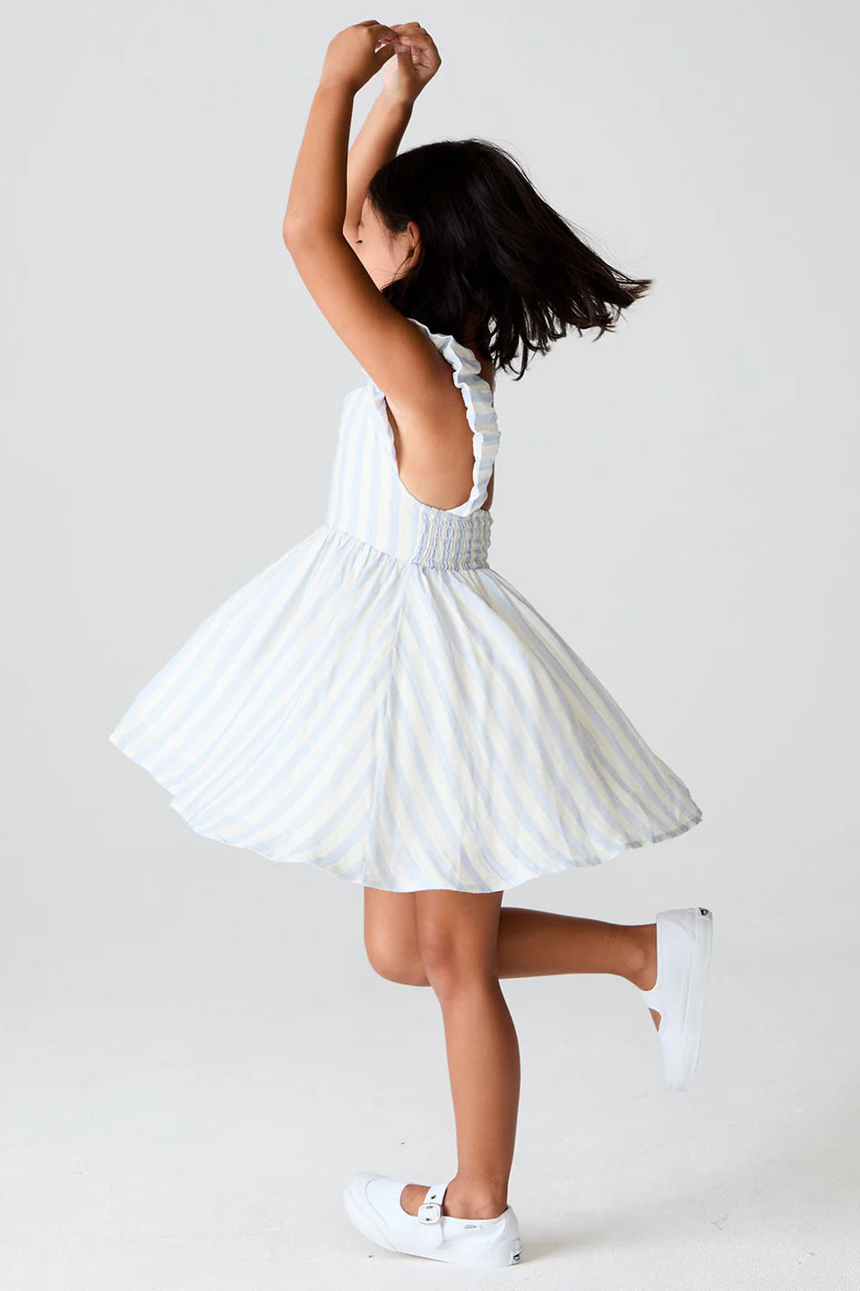 Saltwater Luxe Kid | Short Sleeve Mini Dress | Side | Vagabond | Apparel | Boutique