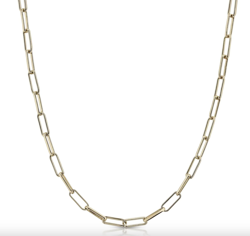 Eklexic Elongated Chain Necklace 18" Gold