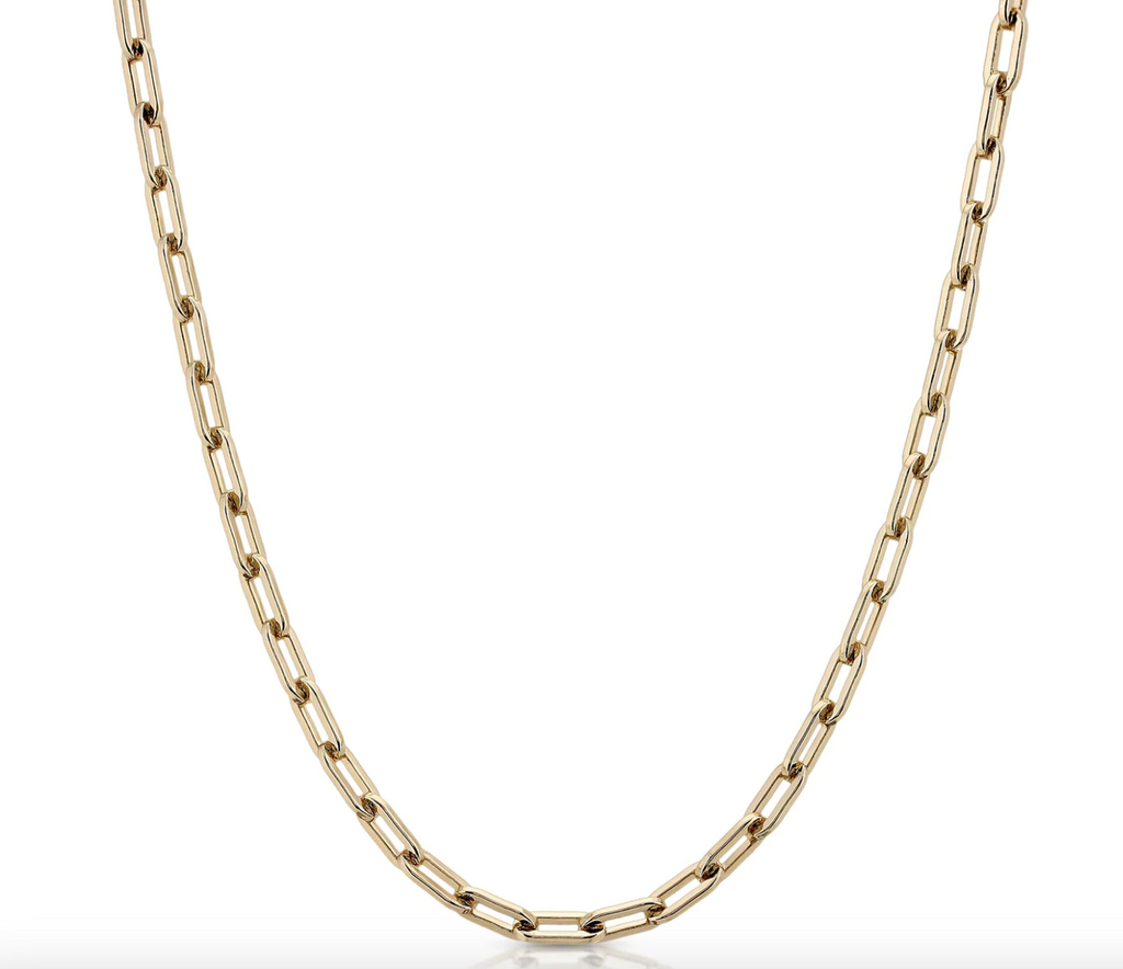 Medium Link Necklace 20" Gold