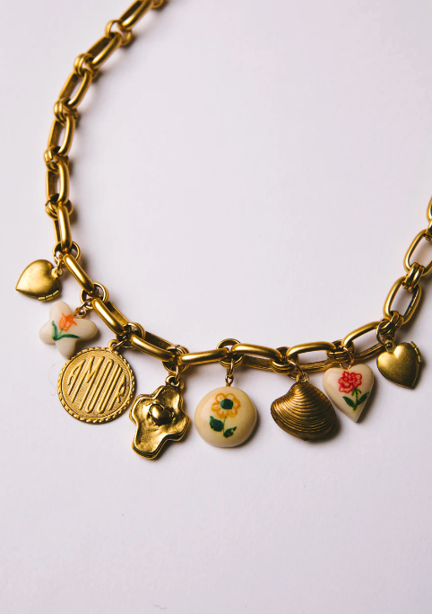 Logan Tay Floral Charm Necklace
