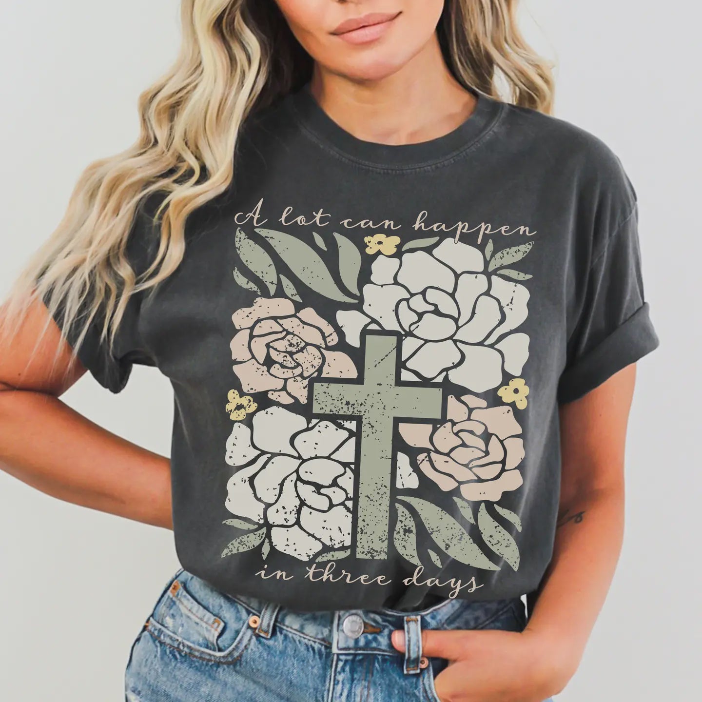 Scripted Pearl | A Lot Can Happen In Three Days Tee | Vagabond | Apparel | Boutique