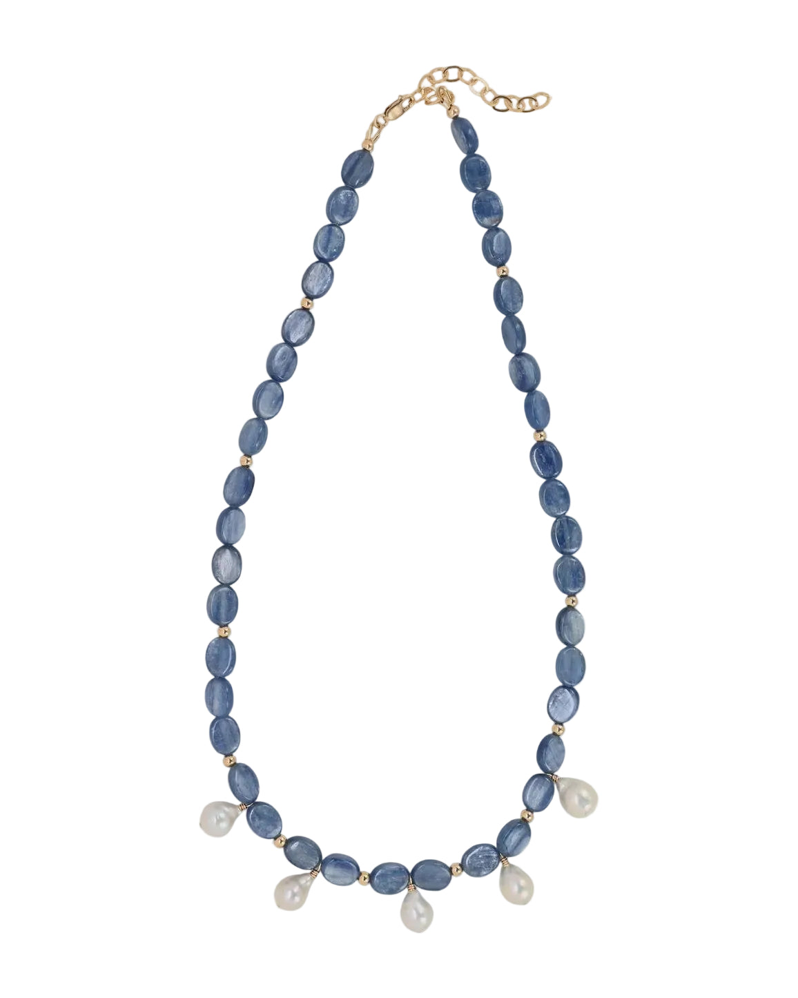Sea Lustre | Blue Haven Kyanite & Freshwater Pearl Necklace | Vagabond | Apparel | Boutique