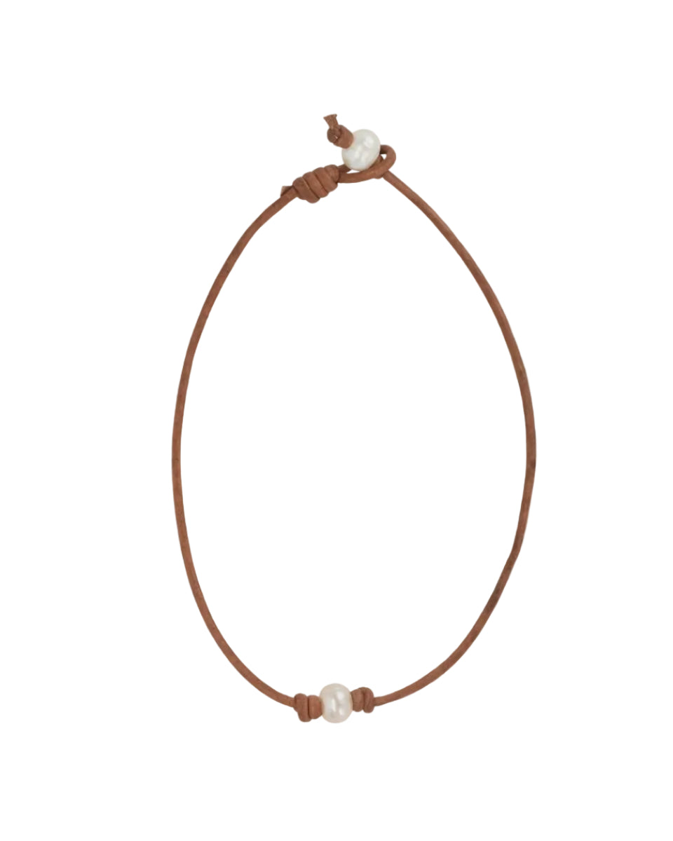Sea Lustre | Mini Freshwater Pearl Surfer Necklace | Vagabond | Apparel | Boutique