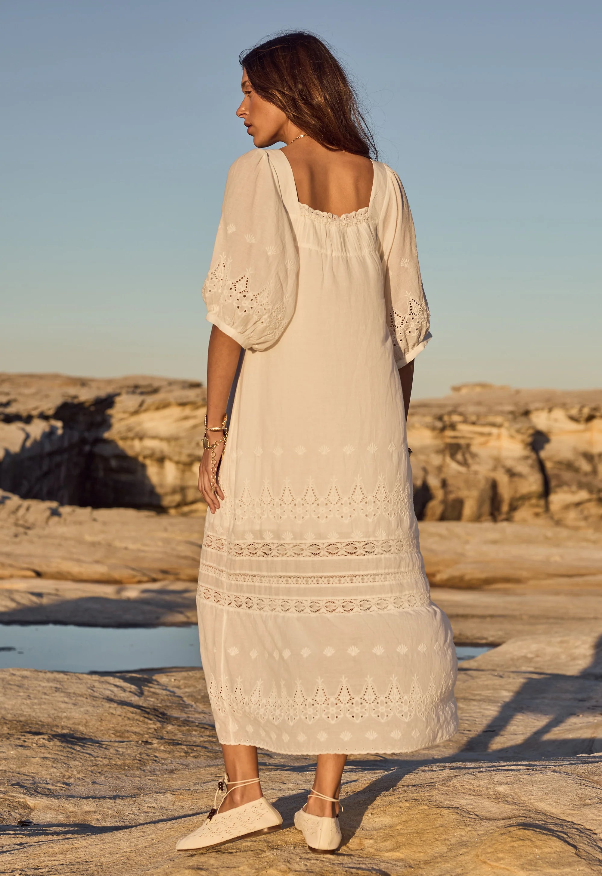 Spell | Maiden Lace Midi Dress | Back | Vagabond | Apparel | Boutique