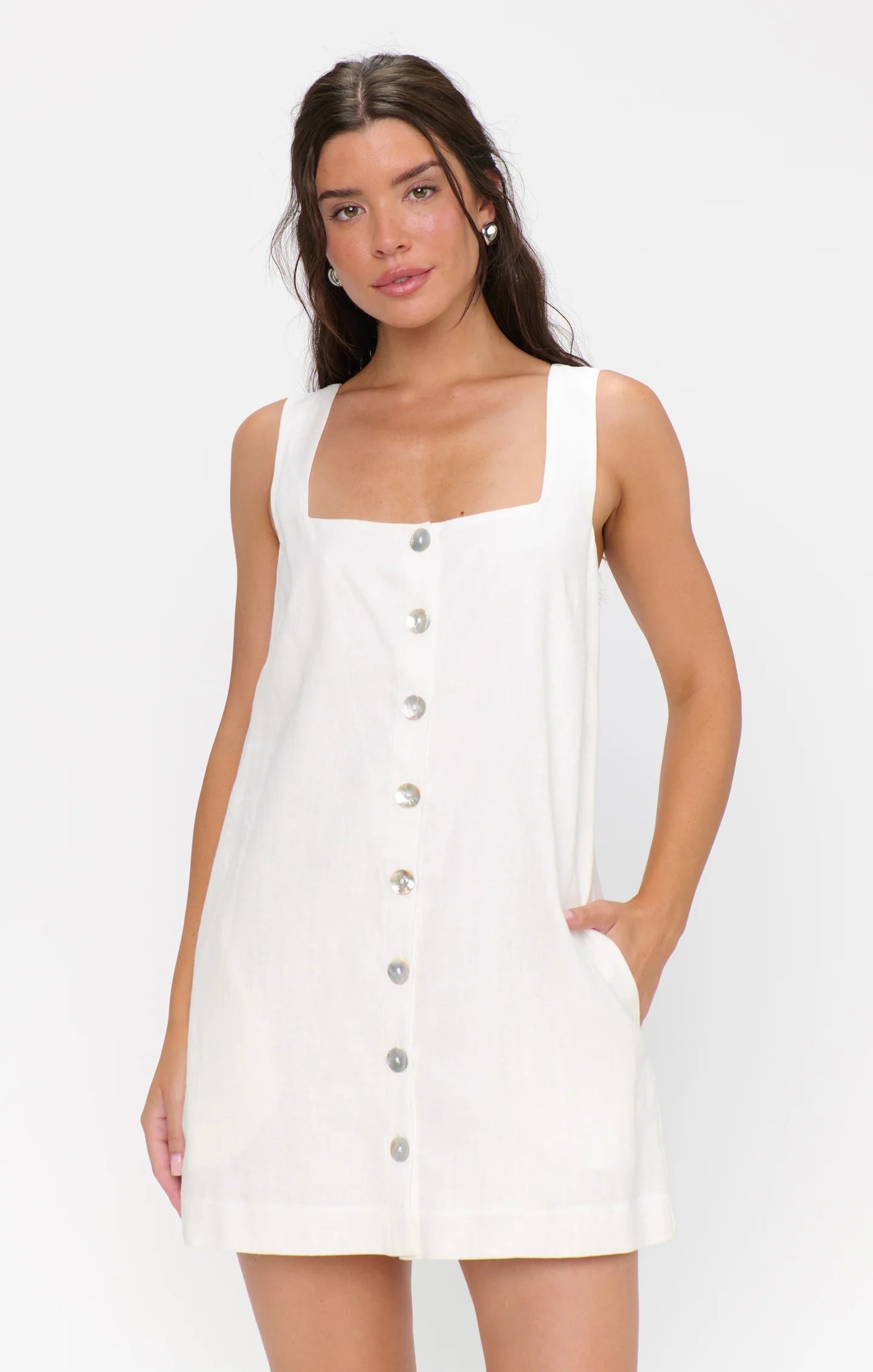 Show Me Your Mumu | Everyly Mini Dress | White | Vagabond | Apparel | Boutique