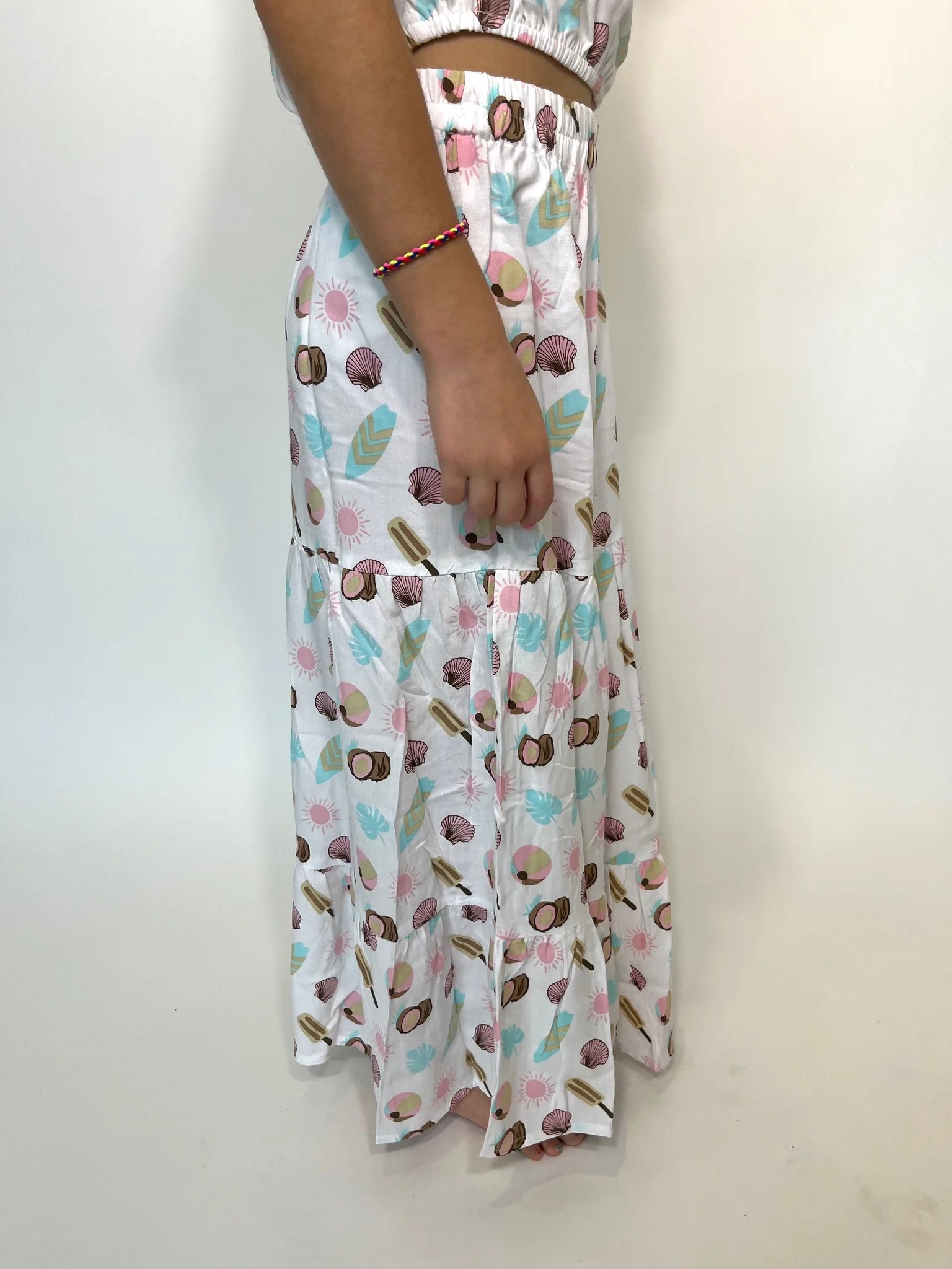 Skemo Kid | Sunset Shore Long Skirt | Side | Vagabond | Apparel | Boutique