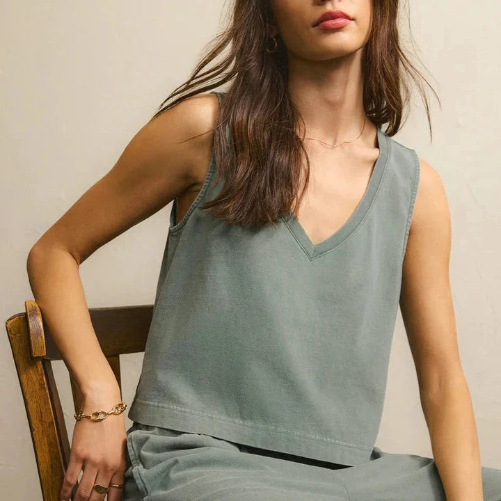 Z Supply | Sloane Tank | Palm Green | Vagabond Apparel