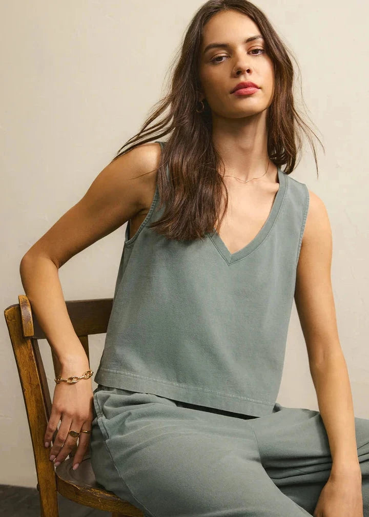 Z Supply | Sloane Tank | Palm Green | Vagabond Apparel