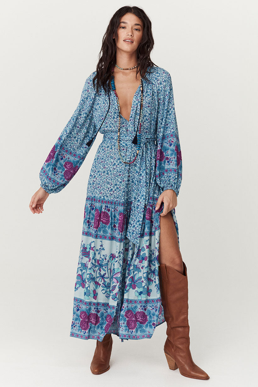 Spell Love Jetty Gown Blue Nirvana | Vagabond Apparel Boutique