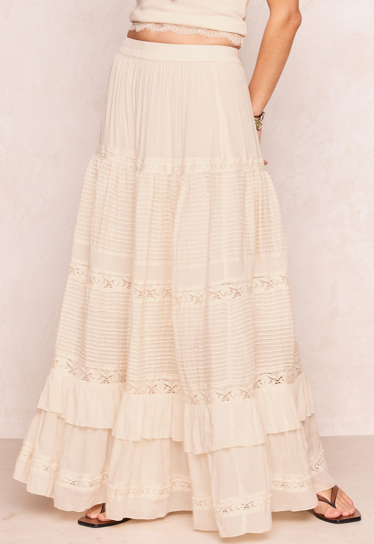Spell | Ines Tiered Maxi Skirt | Vagabond | Apparel | Boutique