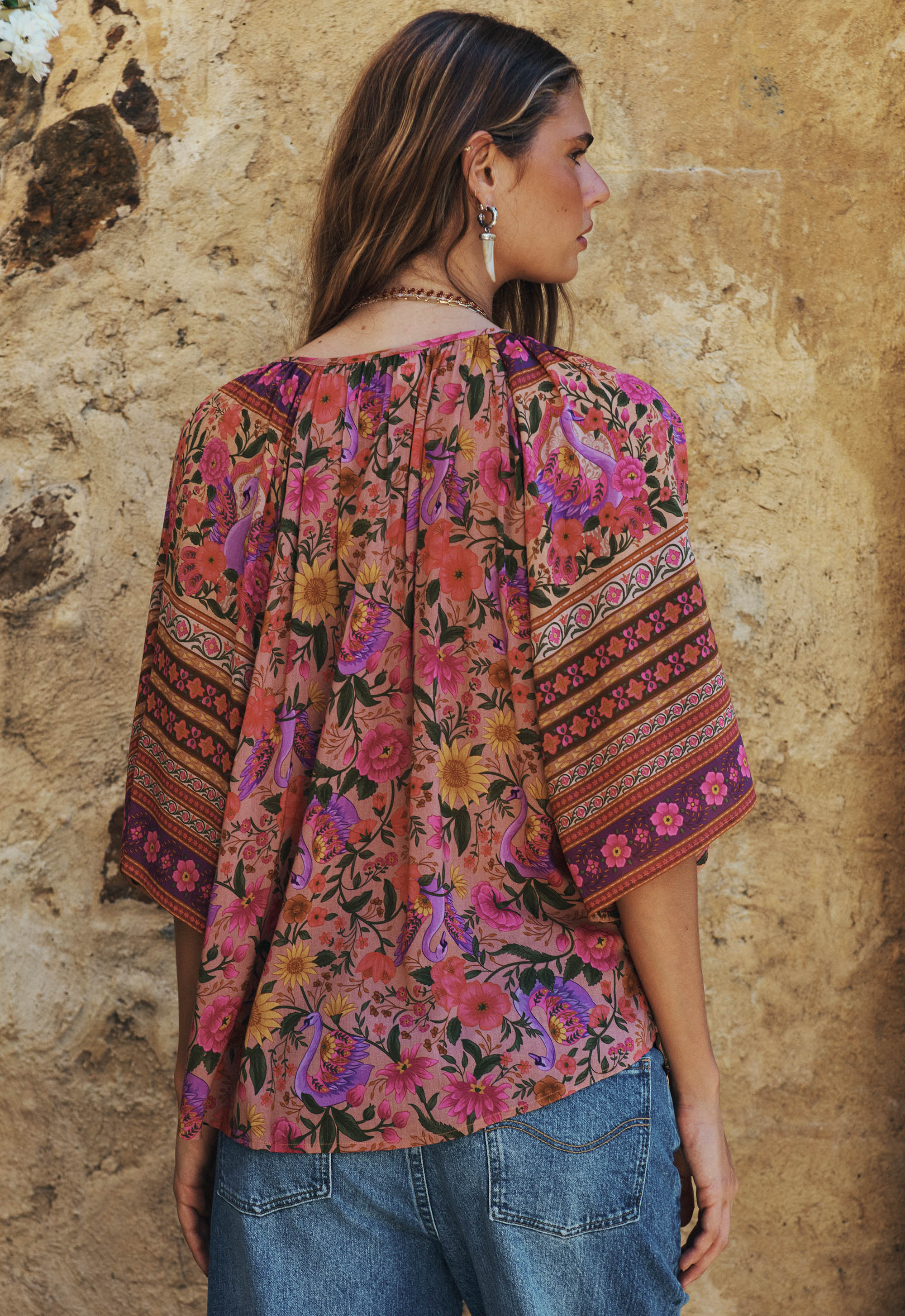 Spell | Swan Lake Short Sleeve Blouse | Vagabond | Apparel | Boutique