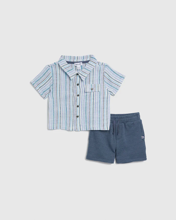 Splendid | Infant Boy | Hang Ten Button Down Set | Vagabond | Apparel | Boutique