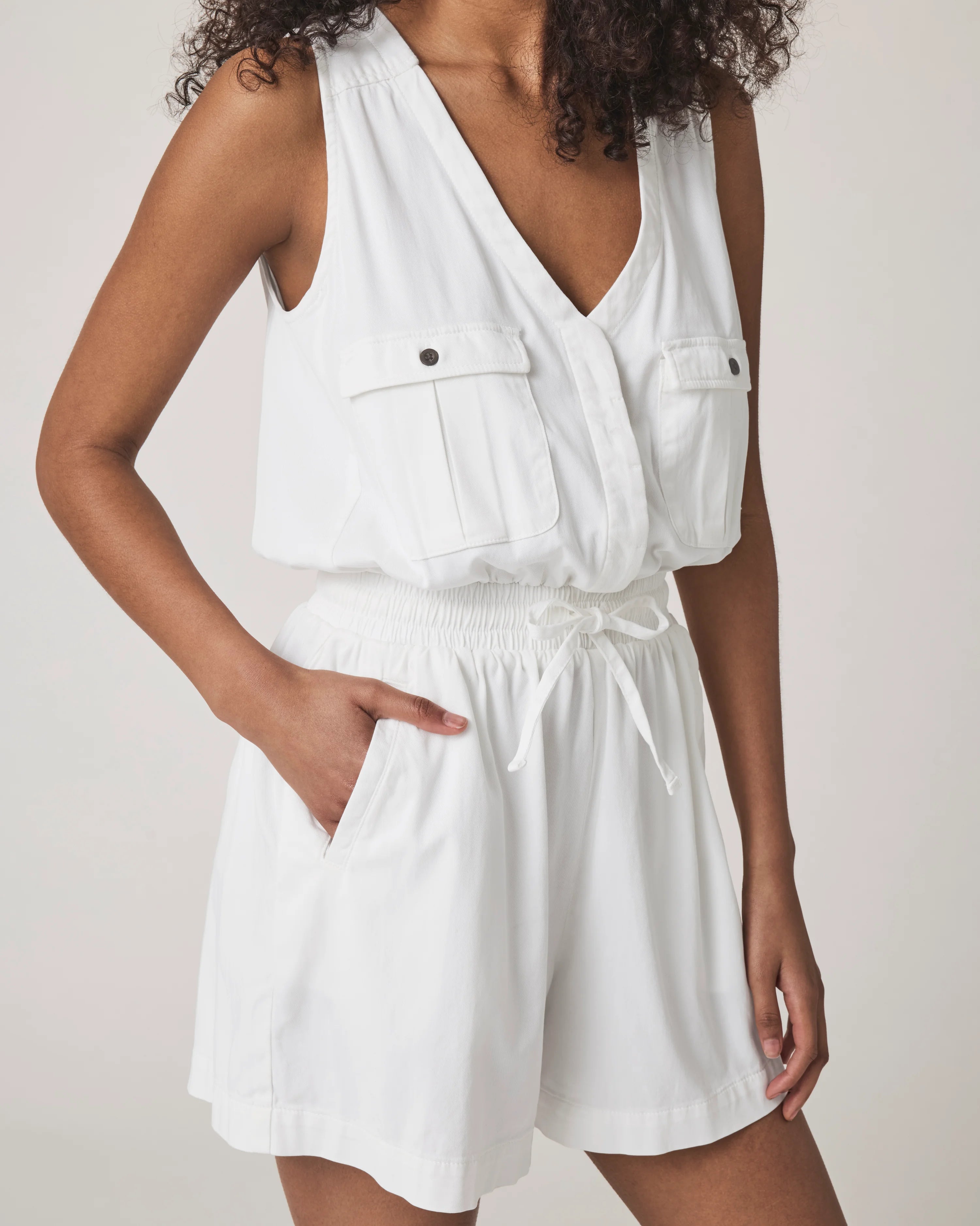 Splendid | Adelina Romper | White | Vagabond | Apparel | Boutique